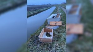 Kast gedumpt op de verkeerde locatie