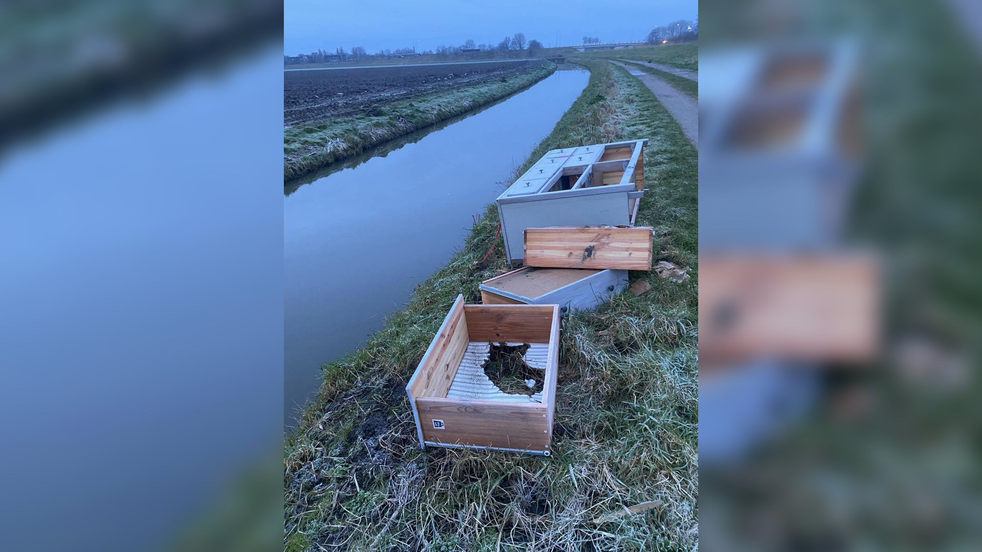 Kast gedumpt op de verkeerde locatie