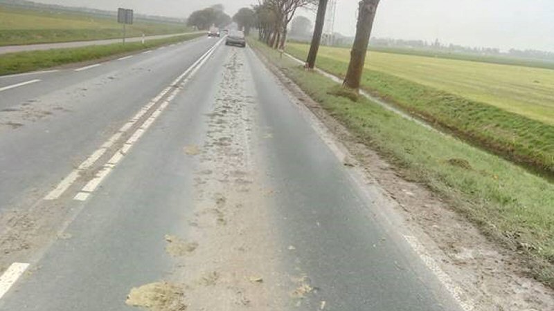 Waarschuwing voor klei op wegen