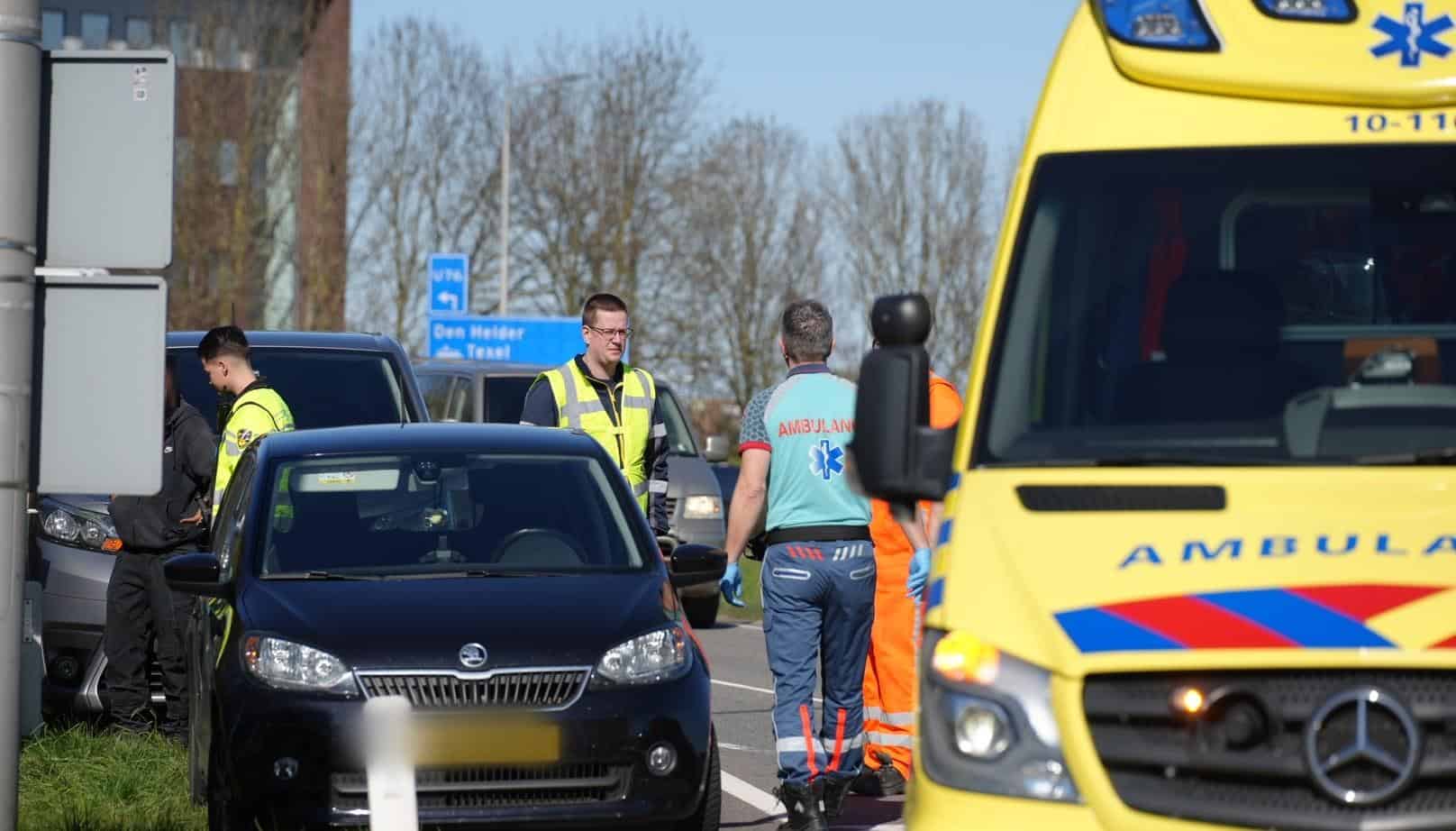 Kop-staart botsing op N99 zorgt voor verkeershinder