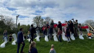 Onthulling van Neopter in plan Waterveld