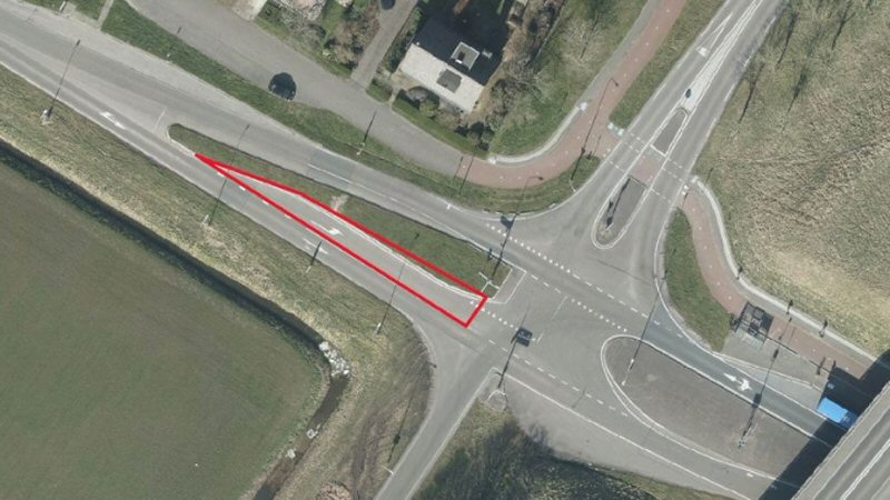 Linksaf-strook ’t Hoefje weer in gebruik