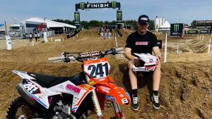 Motorcrosser Michel Hoenson actief op Zwarte Cross en WK