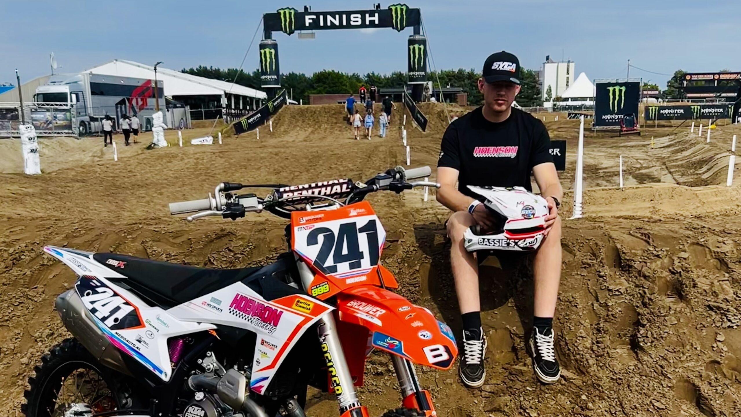 Motorcrosser Michel Hoenson actief op Zwarte Cross en WK