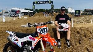 Succesvolle race voor motorcrosser Michel Hoenson