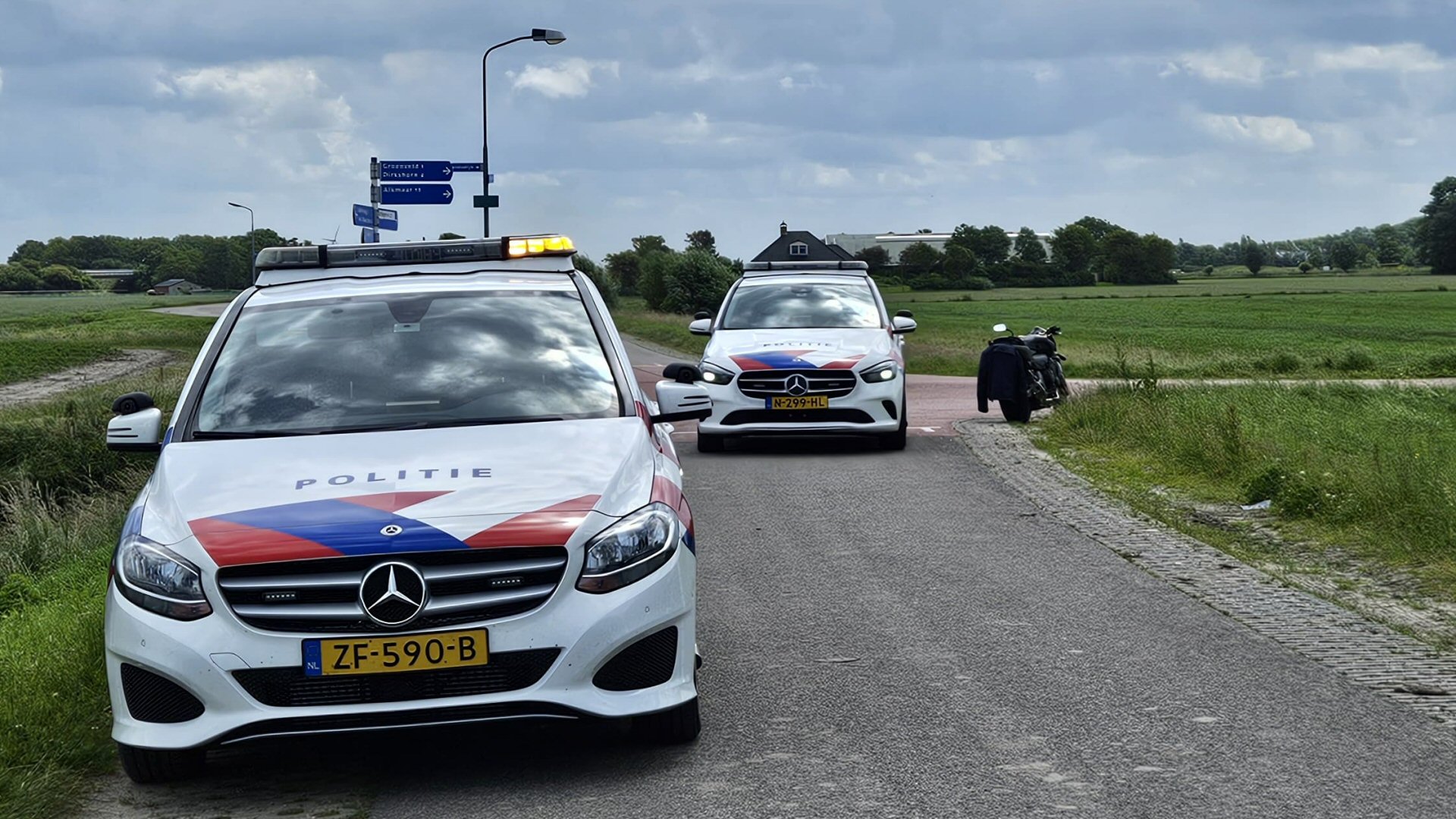 Motorrijder gewond bij ongeval Tolkerdijk