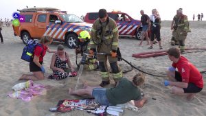 ‘Chaos’ op het strand van Callantsoog (video)