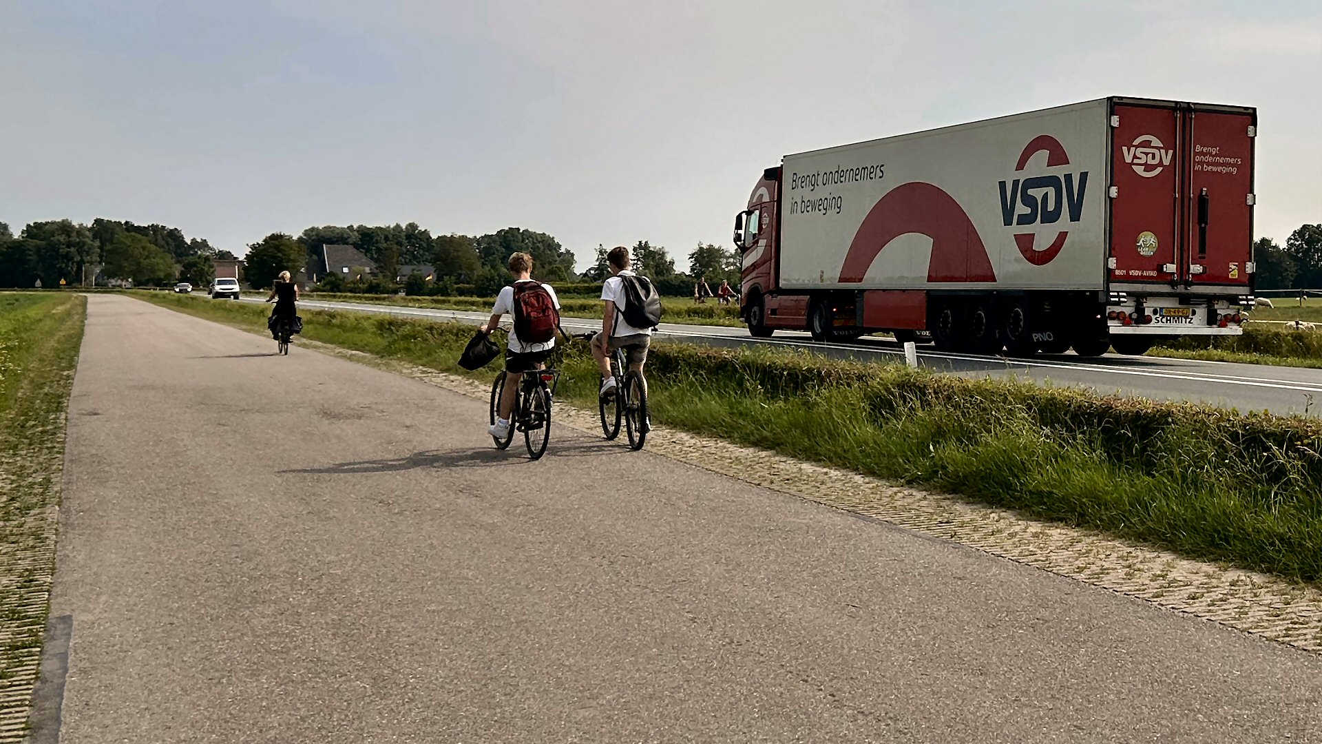 54 km parallelwegen veiliger voor fietsers
