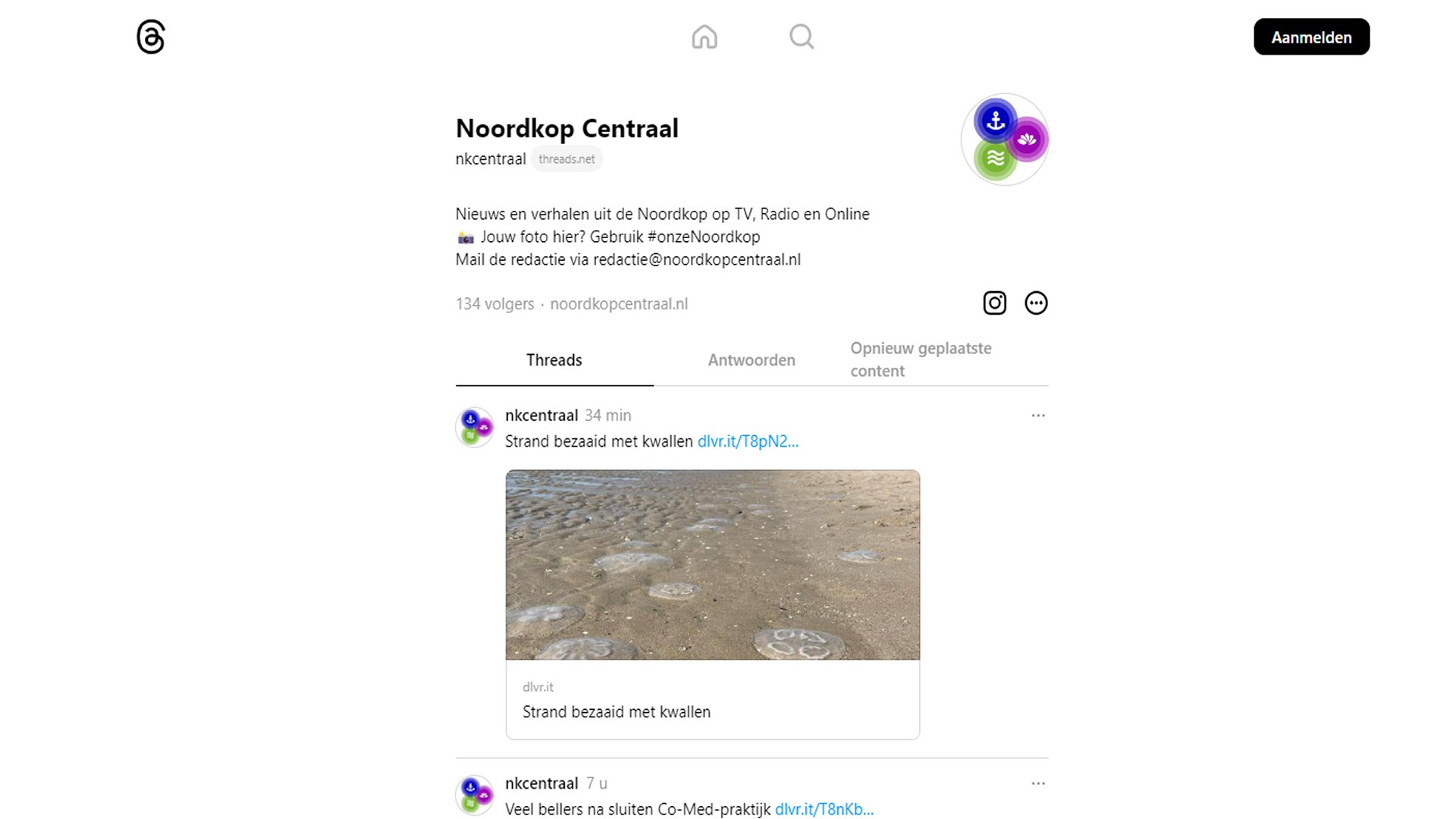 Noordkop Centraal nu ook op Threads