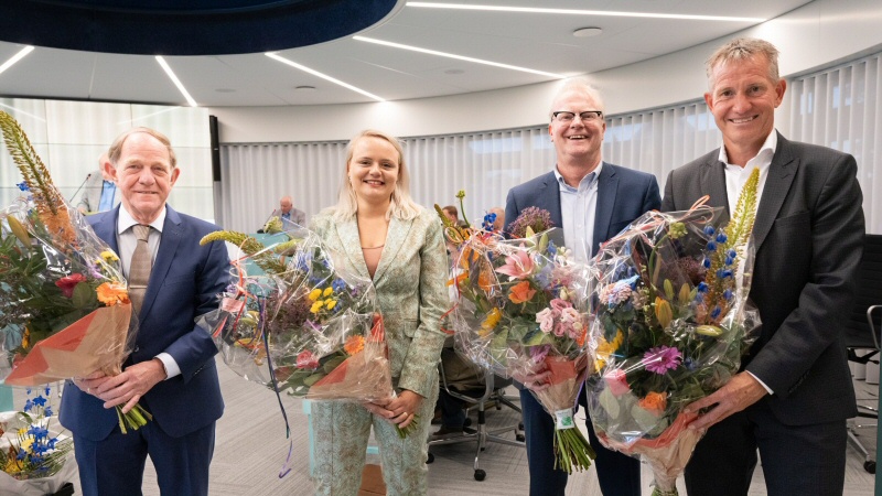 De nieuwe wethouders