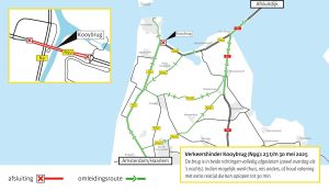 Verkeershinder N99: laatste werkzaamheden Kooybrug