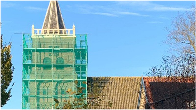 Onderhoud aan Willibrorduskerk Haringhuizen