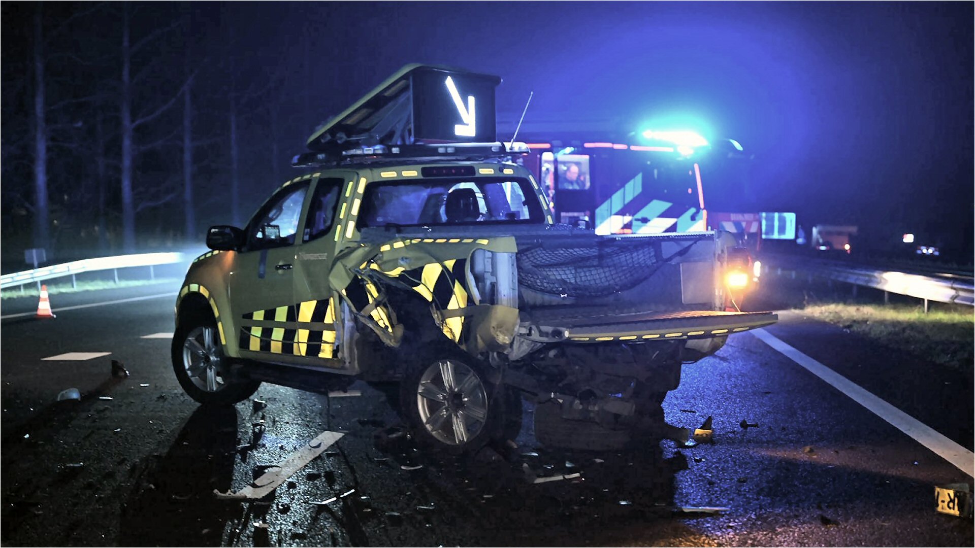 Aanrijding A7 zorgt voor aanrijding