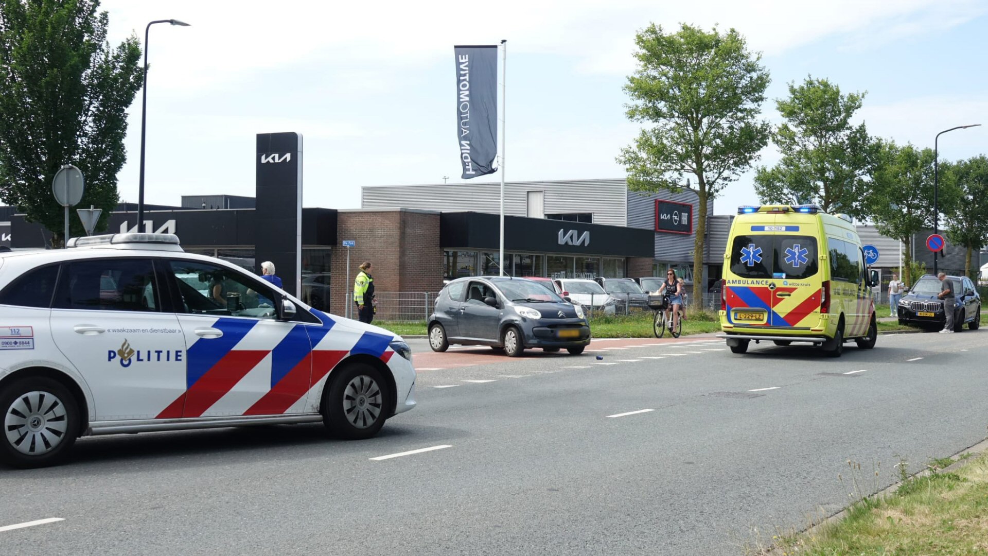 Fietser gewond na aanrijding in Schagen