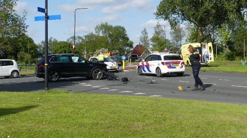 Blikschade bij ongeval Frans Halsstraat