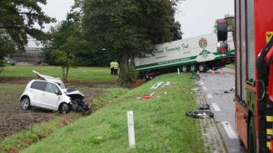 Chaos bij ongeval in Middenmeer