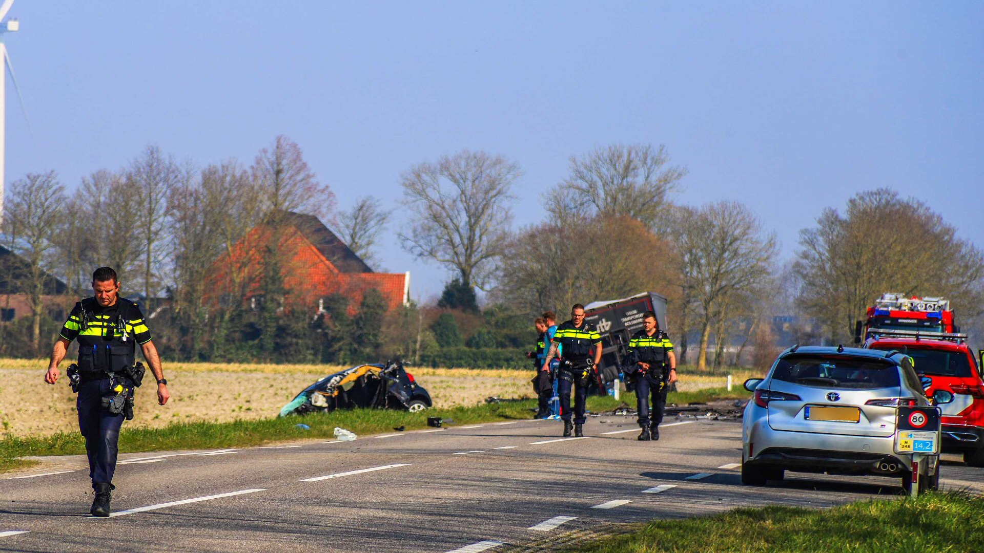 Dodelijk ongeluk op N248 bij Middenmeer