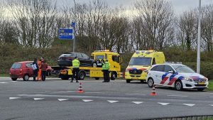 Botsing op afrit N9 bij ’t Zand