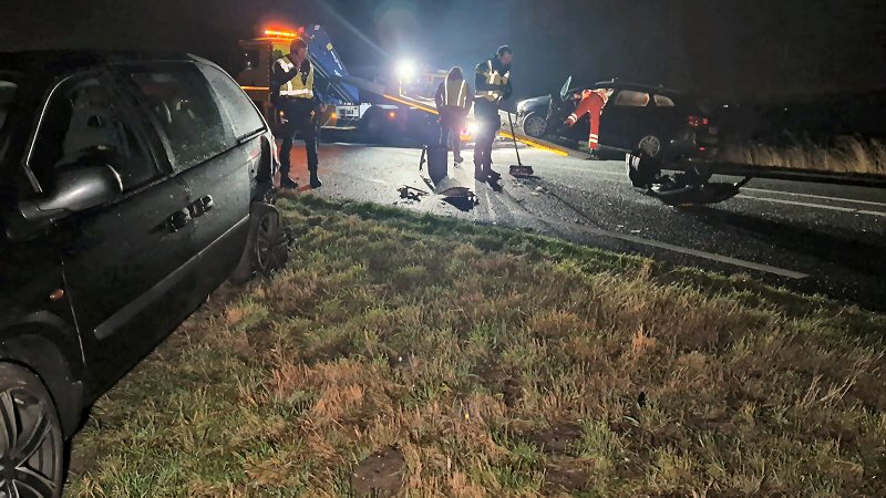 Flinke schade en aanhouding bij ongeval N9