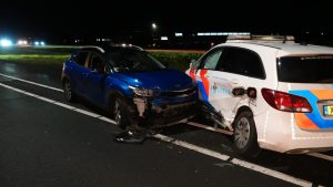 Ongeval met politieauto op N9