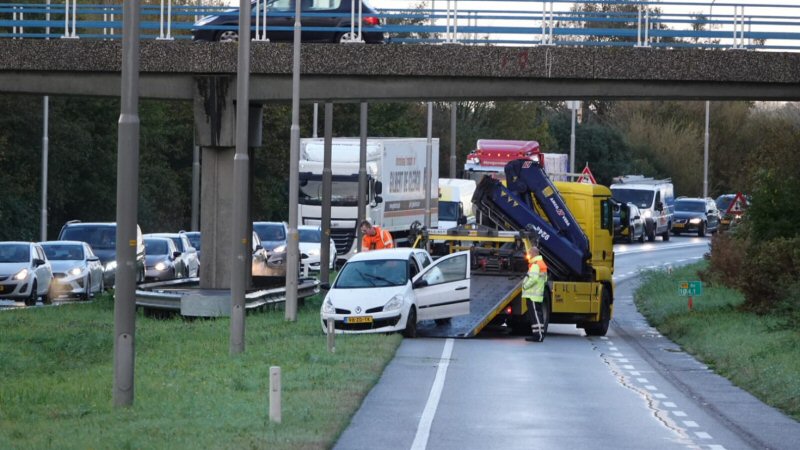 N9 even dicht door glijdende auto