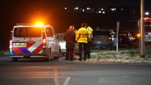 Ongeval door gladde weg