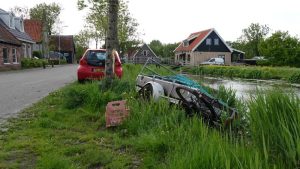 Aanhanger schiet los, fietser gewond