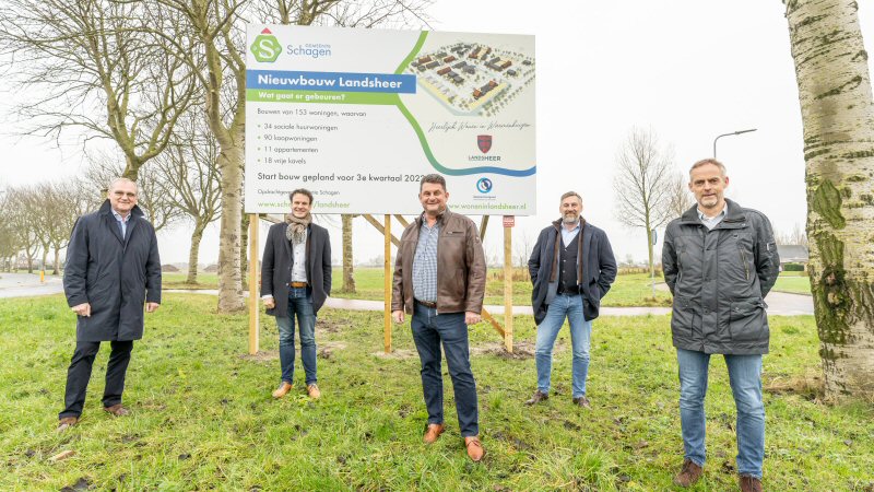 Onthulling bouwbord Landsheer Warmenhuizen