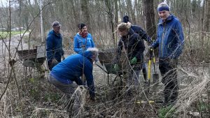 Zaailingen oogsten tijdens oogstdag in Julianadorp