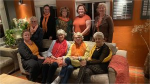 Markt 18 en Grote Kerk in oranje gehuld
