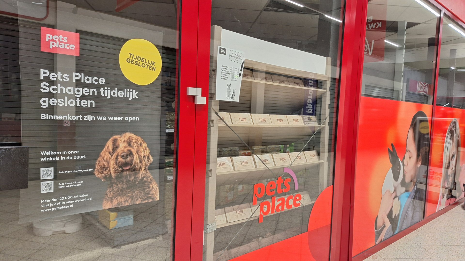 Pet’s Place Schagen tijdelijk dicht