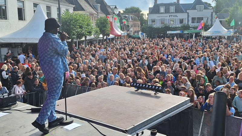 Net op tijd droog voor Popweekend Schagen