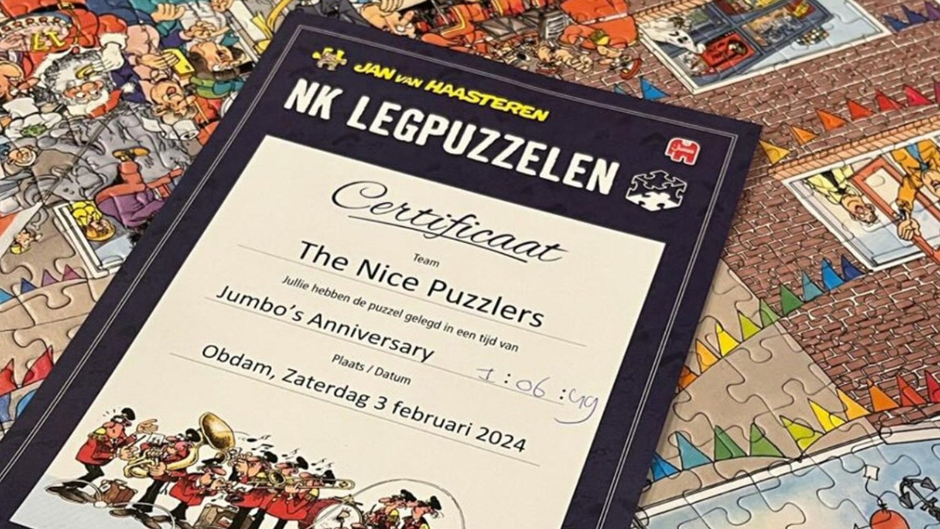 Puck puzzelt op NK Legpuzzelen