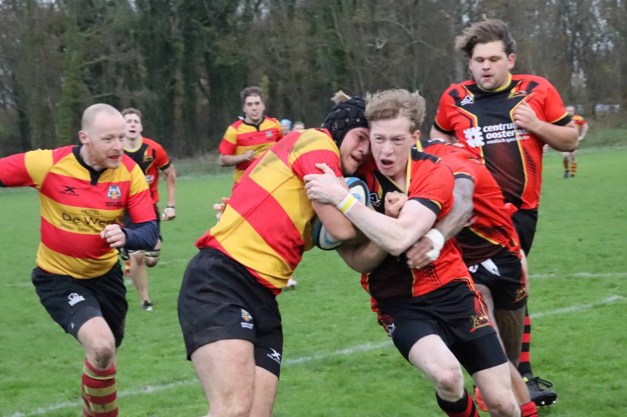 Rugbyers RCDH met grote cijfers onderuit tegen koploper