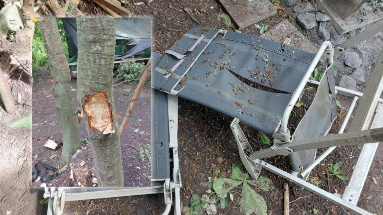 Vandalen slopen survivalbosje