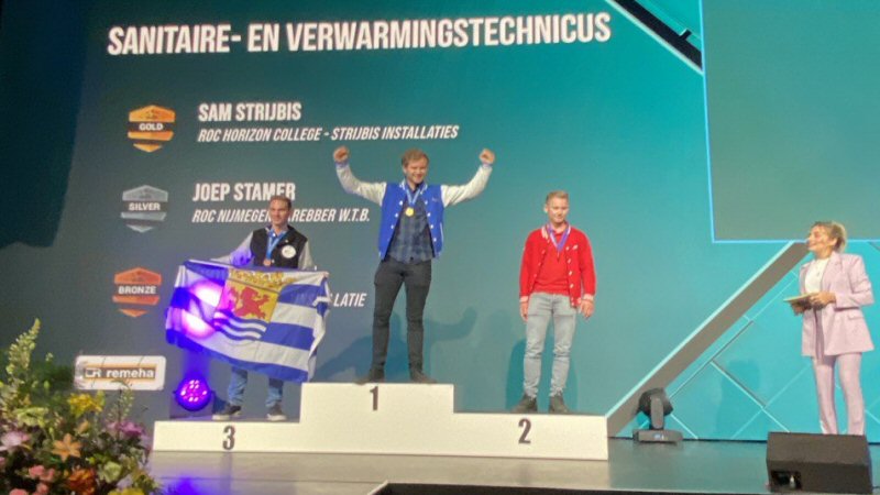 Sam Strijbis beste in sanitair- en verwarming
