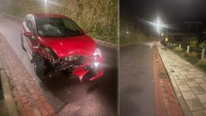 Dronken bestuurder vlucht na aanrijding