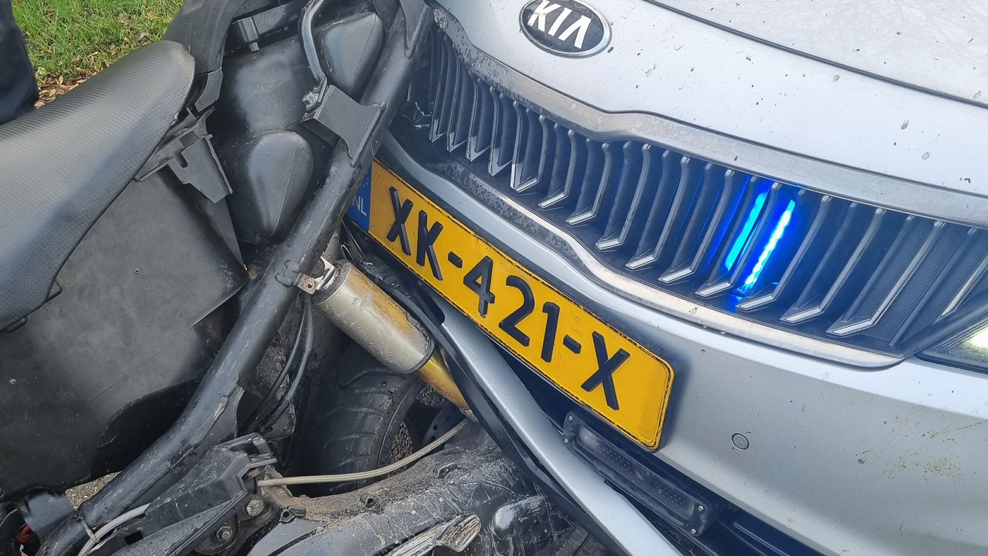 Scooterrijder op de vlucht