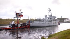 Video: Laatste reis mijnenveger Hoogeveen begonnen