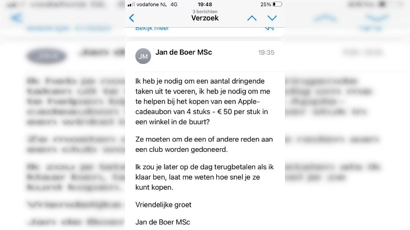 Nepberichten verstuurd uit naam van burgemeester