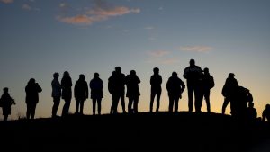 Stiltewandeling door het duingebied bij Den Helder