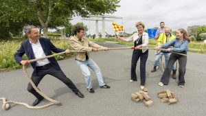Touwtrekken op de gemeentegrens