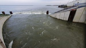 Nieuw gemaal Afsluitdijk bij Den Oever uitgebreid getest
