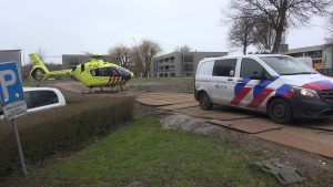 Traumahelikopter voor ongeval Geestercogge