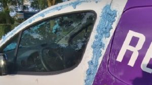 Purvandalen spoten flessen leeg