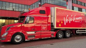 Vomar Kersttruck op de Markt