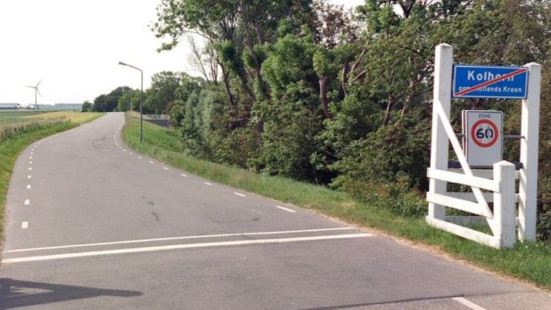 Westfriesedijk in Kolhorn even afgesloten 
