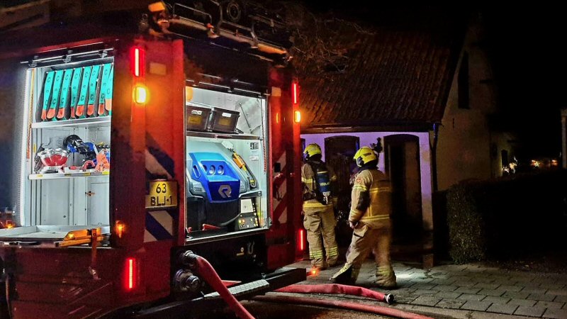Woningbrand in Anna Paulowna