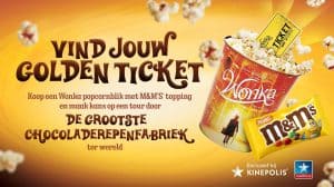 Wonka’s Gouden Ticket in popcornblikken Kinepolis