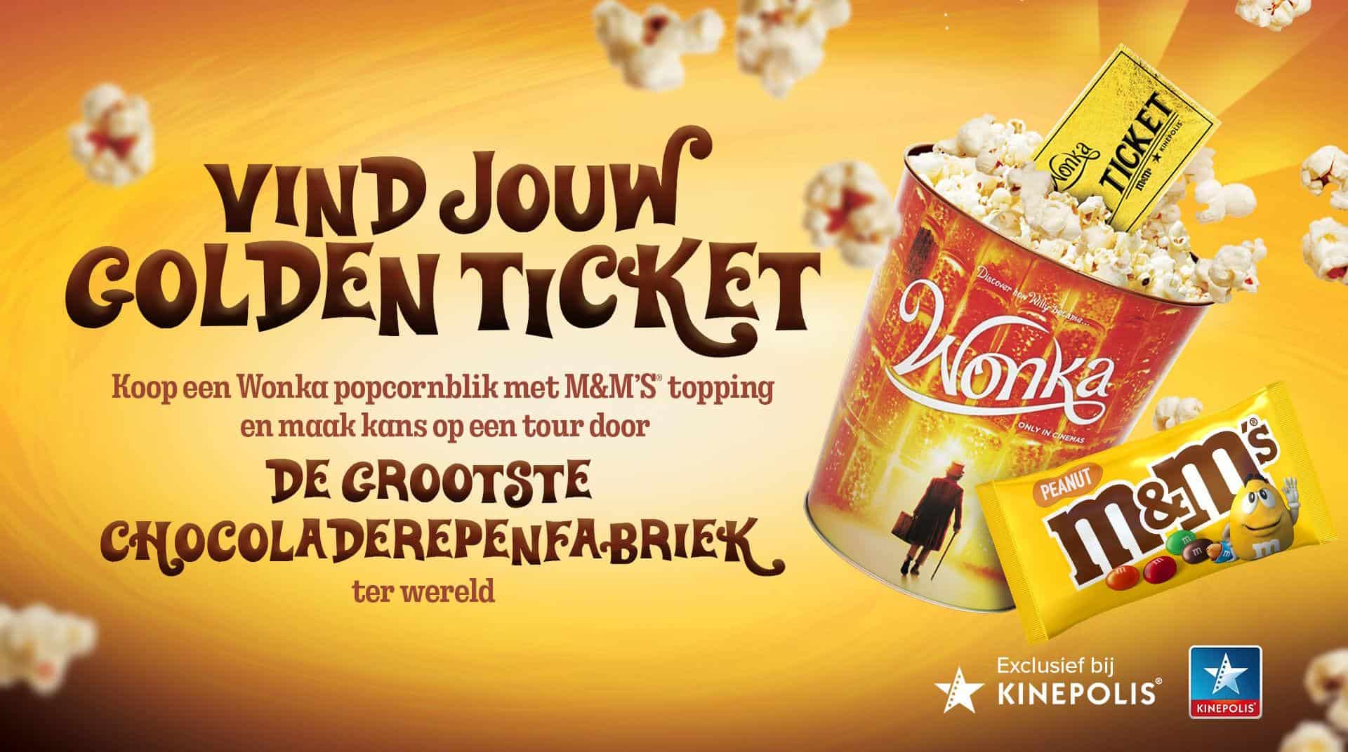 Wonka’s Gouden Ticket in popcornblikken Kinepolis